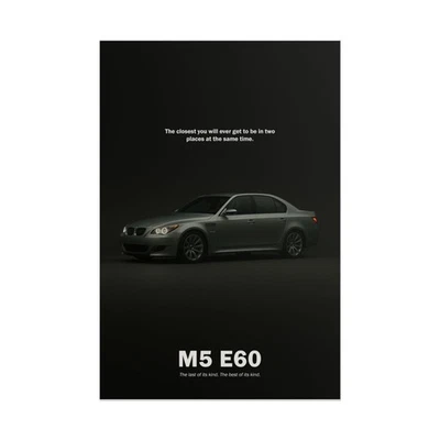 ALKYROS BMW M5 E60 Poster – V10 Sports Sedan Wall Art, German Performance Decor