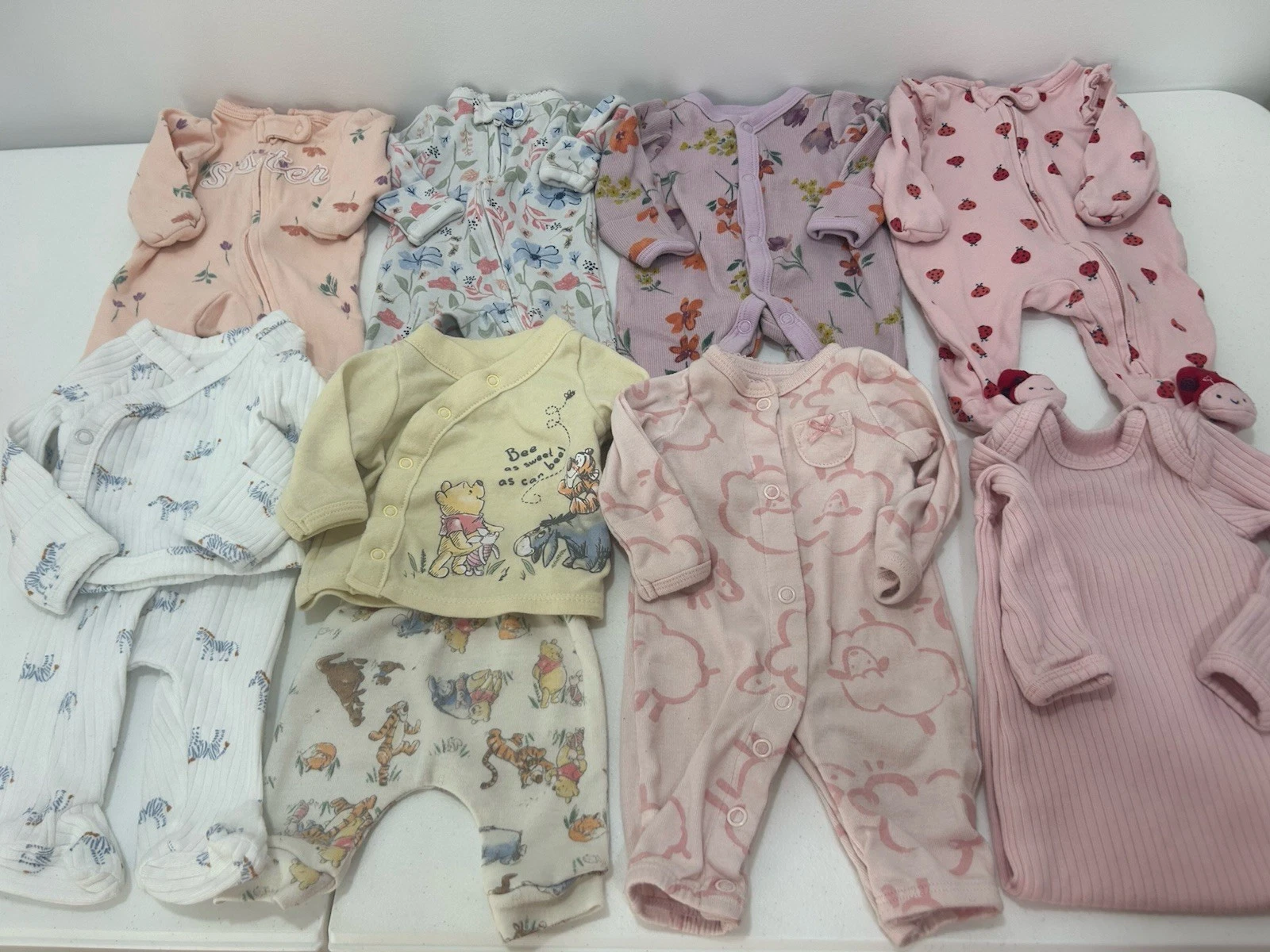 Baby GIRLS PREEMIE Size Clothes Sleepers Gown Fit Reborn Doll Also Lot #4
Opens in a new window or t