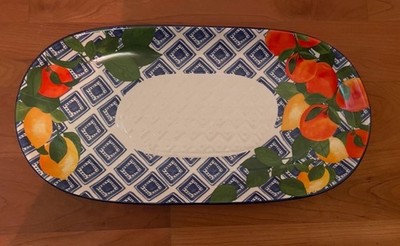 Maxwell Williams Modell Positano, mediterran, Orangen, Zitronen Servierplatte