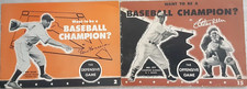 "¿Quieres ser campeón de béisbol?" #2 y #15 General Mills 1946