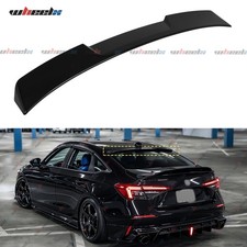 Gloss Black Jdm Rear Window Roof Spoiler For 2022-26 Honda Civic Lx Ex Si Sedan