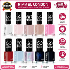 Rimmel 60 Seconds Super Shine Nail Polish Ultra Shiny Finish 8ml Vibrant Colour