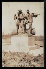 East Tawas Michigan Loggers Statue RPPC Postcard 1939 Posted