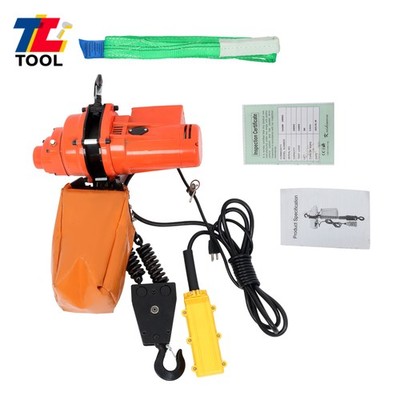 2200 lbs Load Electric Chain Hoist Single Phase Crane Hoist 10 ft Lift Height