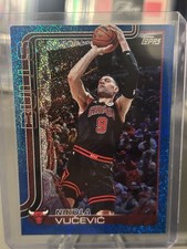 2025 Topps Flagship Basketball Nikola Vucevic Blue Glitter Bulls