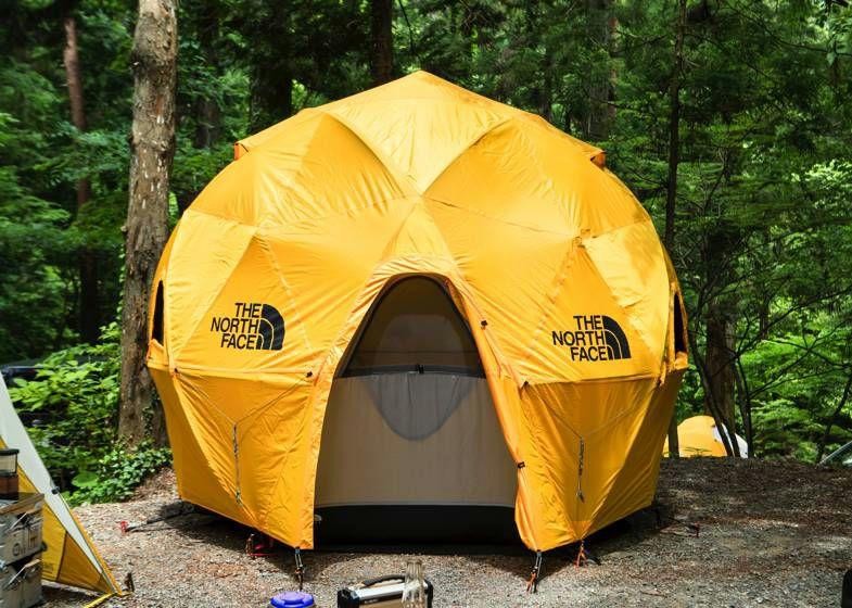 THE NORTH FACE Geodome 4 Tent Outdoor Camp Gear Saffron