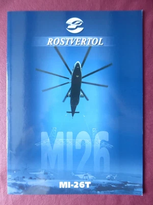 2001 BROCHURE PUB ROSTVERTOL MIL MI-26T RUSSIAN HELICOPTERE HELICOPTER - Photo 1/4