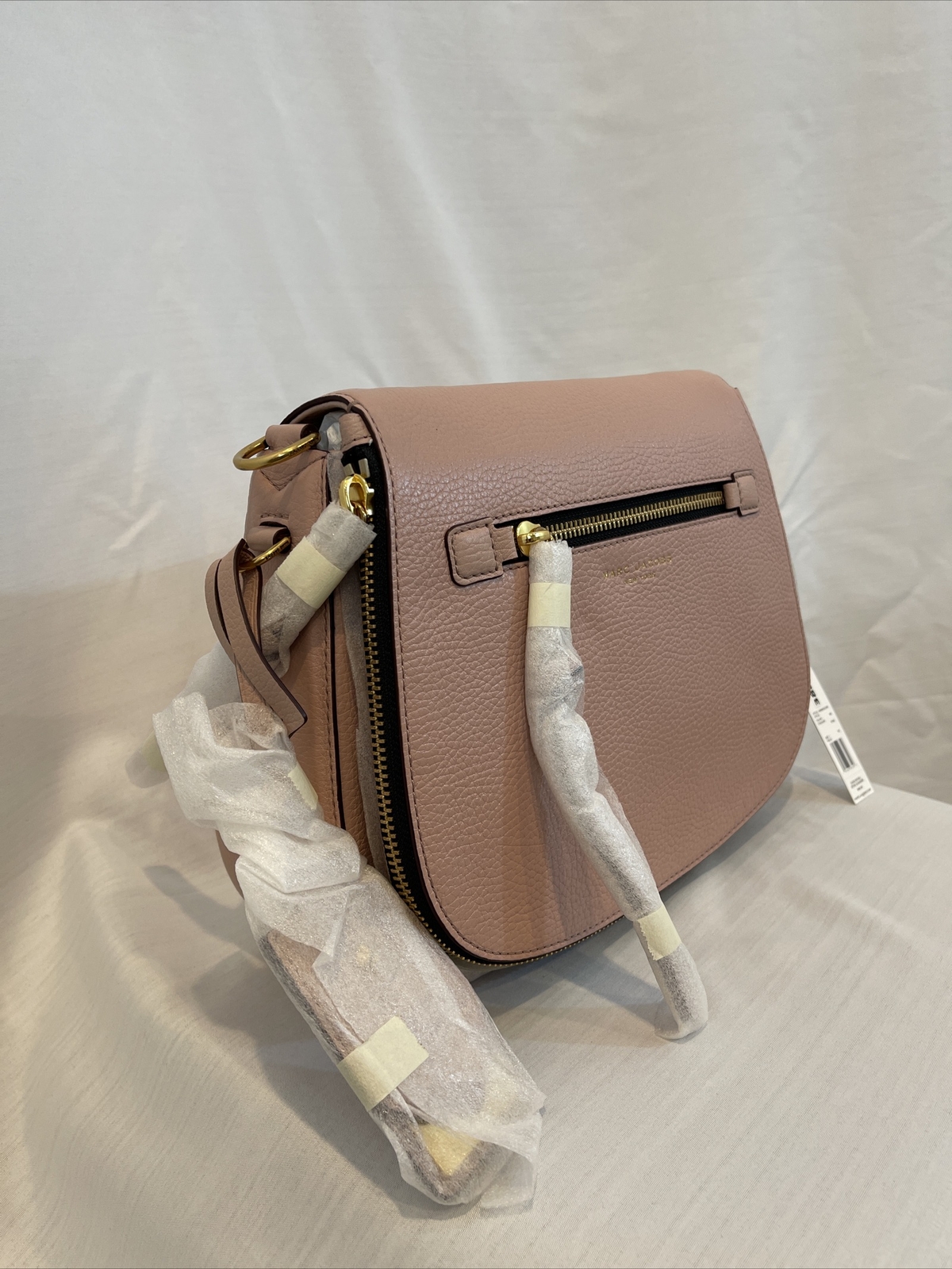 Marc Jacobs Recruit Ladies Rose Medium Leather Saddle Handbag 