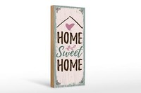 Holzschild Spruch Home Sweet Home 10X27 Cm Geschenk Deko Schild