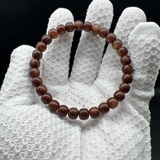 8×7mm Star & Moon Bodhi Pink Jelly Beads Bracelet 原生态粉皮果冻玉化星月菩提手串