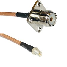 RG400 UHF Female Flange to RP-SMA FEMALE RF Cable FAST-SHIP LOT