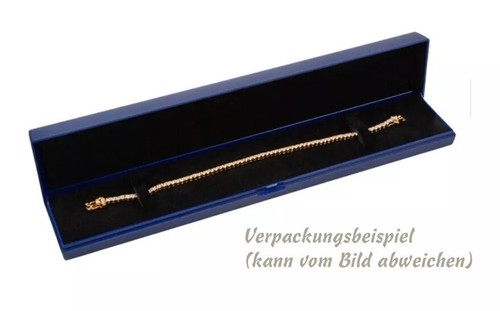 ECHT GOLD *** Armband Armkette Panzerkette fein 2 mm / 16-17-18-19 cm - Picture 5 of 6