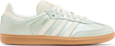 adidas IG1965 Womens Samba OG 'Linen Green Metallic' Ship Now