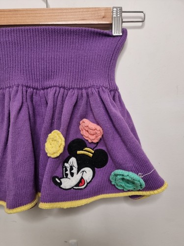 vintage disney skirt girls size 4 purple embroidered minnie mouse - Picture 2 of 5