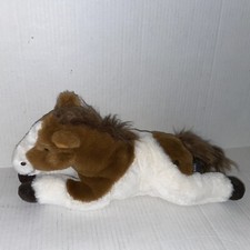 FAO Schwarz Pinto Horse Pony Plush Brown White