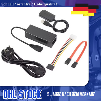 USB AUF IDE + SATA Adapter für 2,5'' & 3,5'' Festplattenkabel  Festplatten Adapte