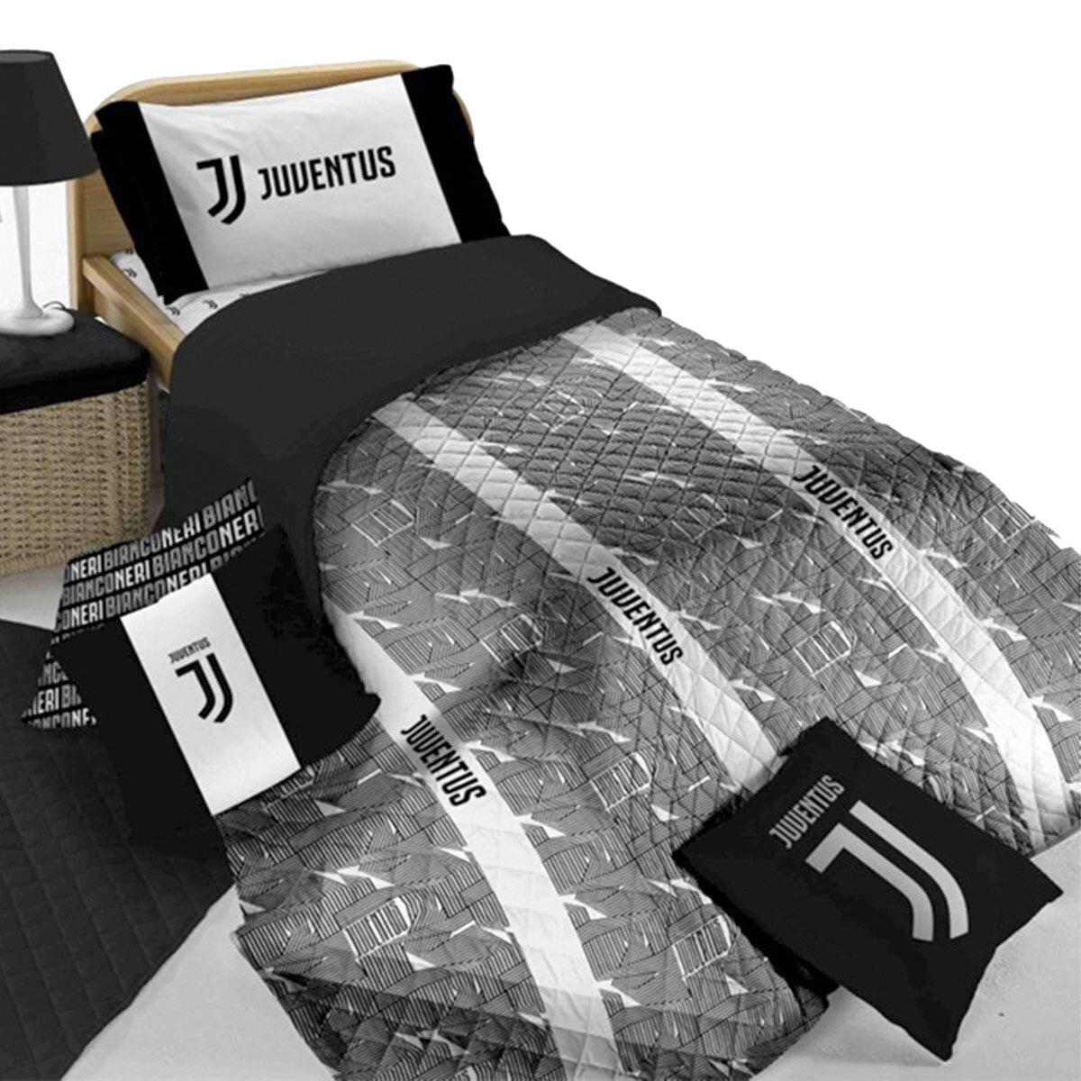 Trapuntino F.C. Juventus Ufficiale copriletto trapuntato Singolo una piazza X67