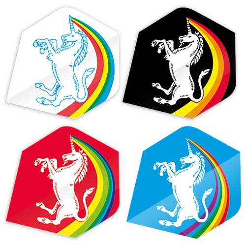 Unicorn Core.75 Rainbow Big Wing Dart Flights 75 Micron eBay