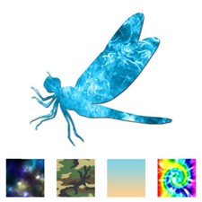 Dragonfly Insect Bug - Vinyl Decal Sticker - Multiple Patterns  Sizes - ebn2906