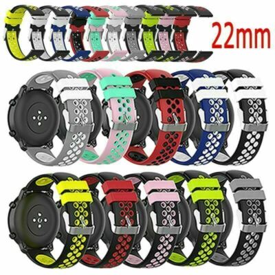 For Ticwatch pro/Ticwatch E2/Ticwatch S2 22mm Sport Silicone Watch Band  Straps