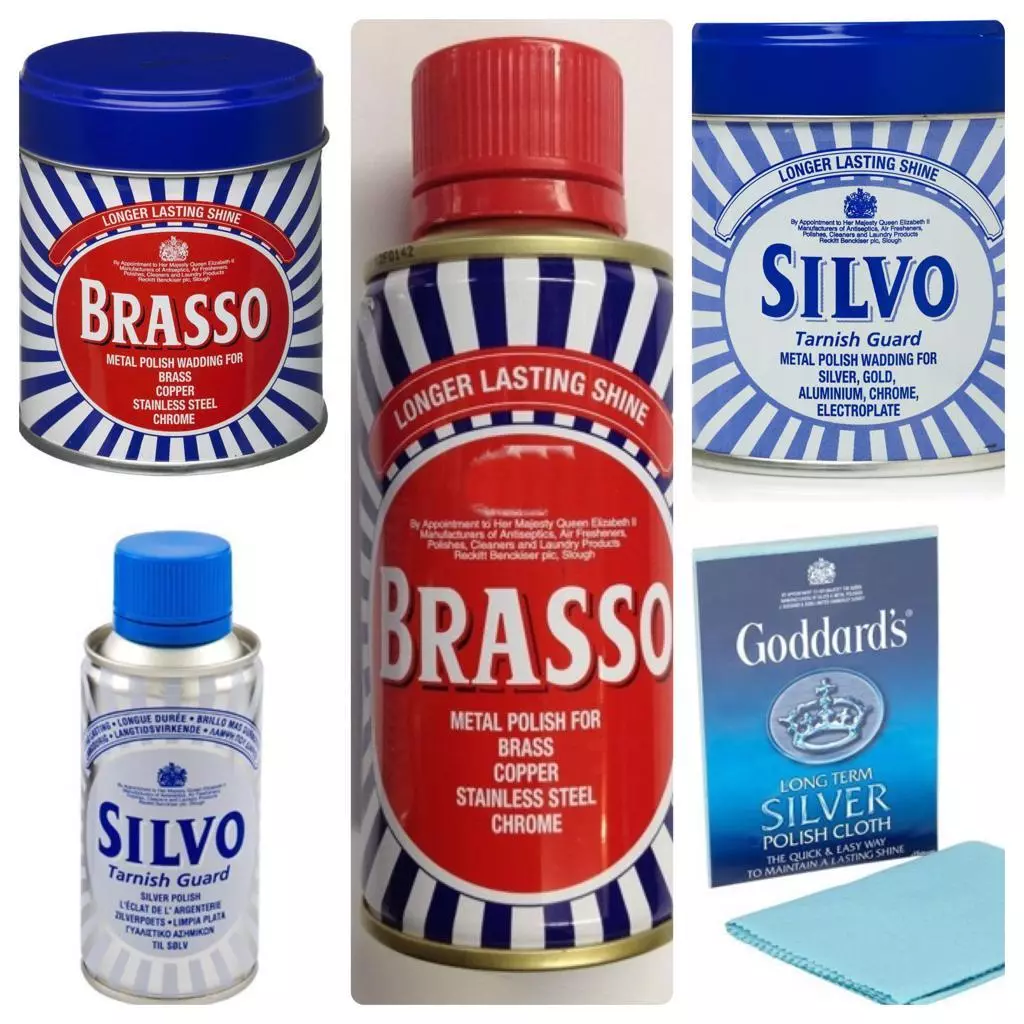 SILVO/BRASSO TARNISH GUARD METAL POLISH SILVER BRASS GOLD CHROME