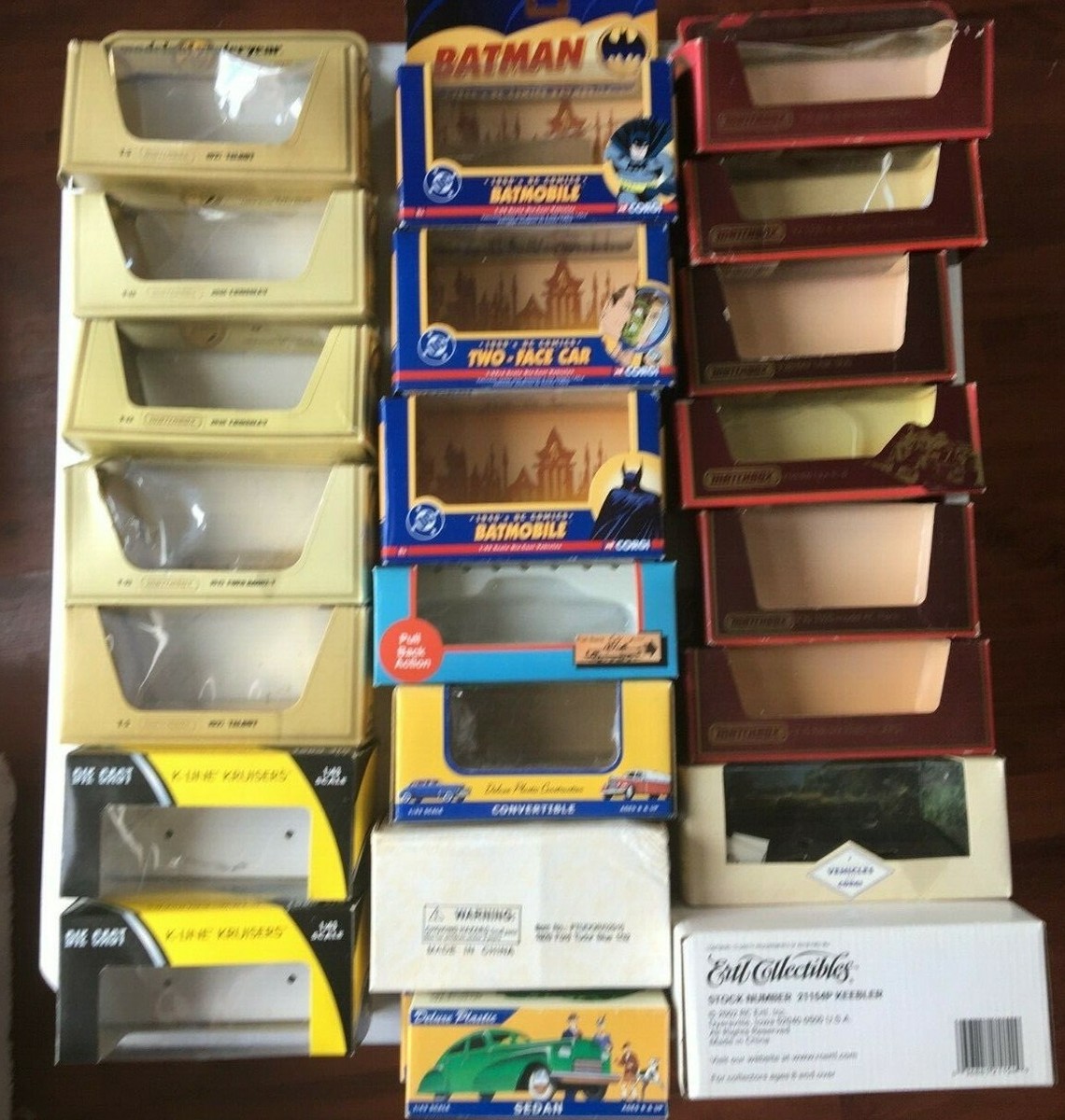 Vintage EMPTY BOX Lot of 22 Matchbox Models of Yesteryear, Lesney