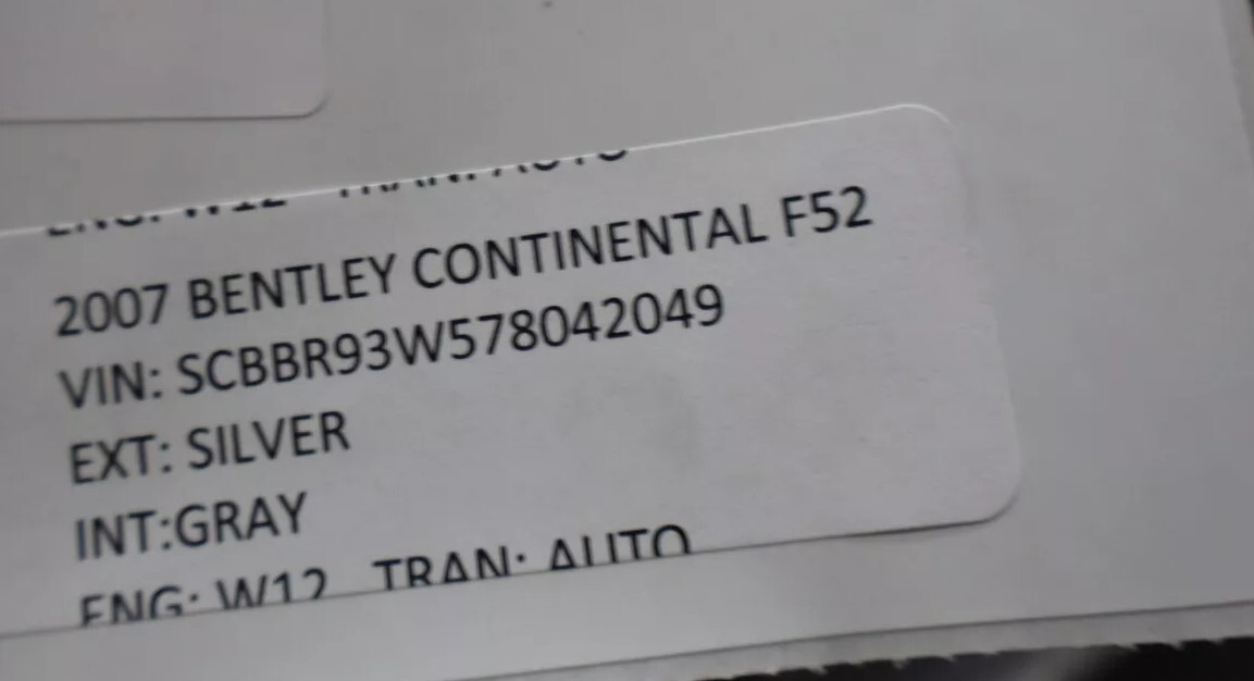 *Damage* Silver Bentley Flying Spur left driver fender (wing) Part No 3w5821105F