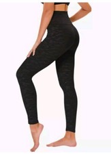 Women's Soft Stretch Cotton High Waisted Leggings Long Workout Yoga Pant Fitness
