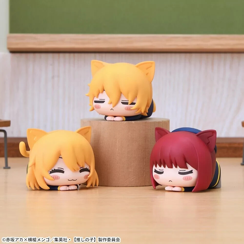 SEGA Oshi no Ko sleeping cat Mini Figure Ruby Aqua Kana