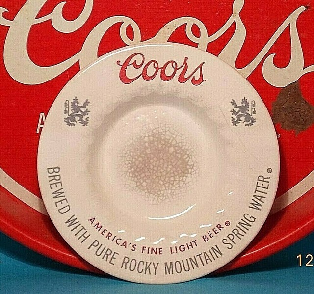 Vintage COORS Beer Ceramic Ashtray made in Golden Colorado CO eBay
