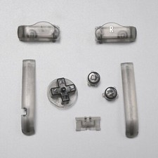 FunnyPlaying Game Boy Advance GBA High Quality Button Set Clear Black