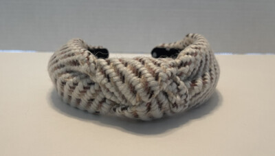 Cream Knitted Twist Headband - Lele Sadoughi 1_2000x_177f7fbb-ca1c-41b1-  main image 2