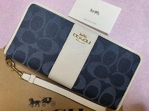 coach denim wallet