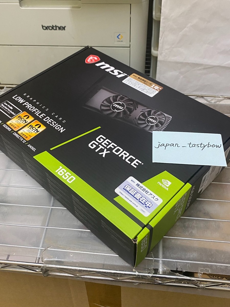 MSI GeForce GTX 1650 4GT LP Graphics Board Low Profile Space MSI GeForce GTX 1650 4GT LP Graphics Board Low Profile Space