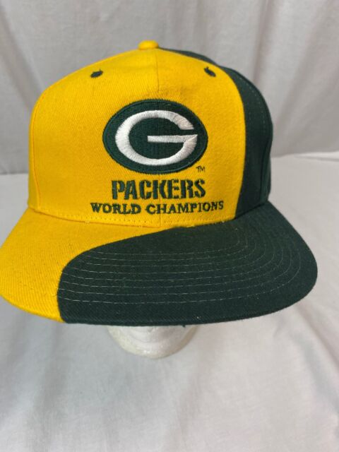 Green Bay Packers World Champs Snapback Hat Cheesehead Citgo NEW yellow ...