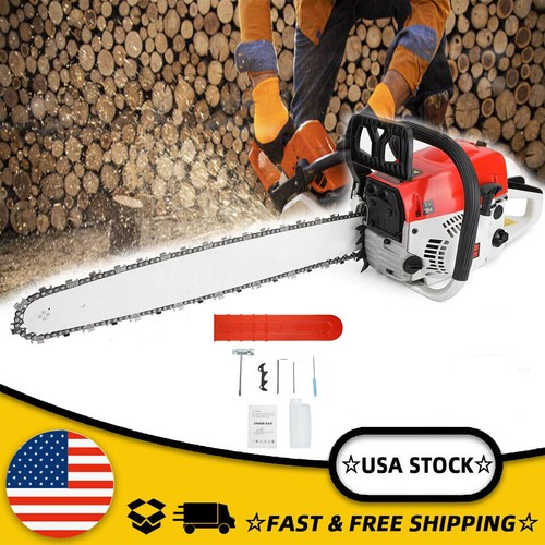 52CC 20" Upgarded Chainsaw Gasoline Powered Wood Cutting Engine Chain Saw 2.0kw