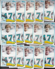 1982 Topps LOT OF (15) #127 GLENN BLACKWOOD (RC) NM/MT Miami DOLPHINS / U TEXAS