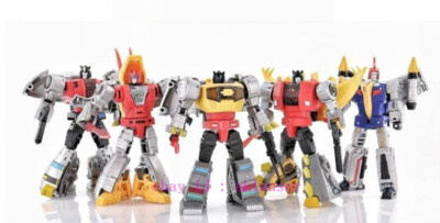 Perfect new Dx9 Dinobots Grimlock Slag Sludge Snarl Swoop Gift Box