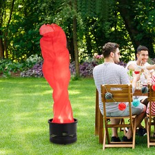 Electric Red Flame Light Simulated Campfire Light Fake Flame Lamp Effect Decor