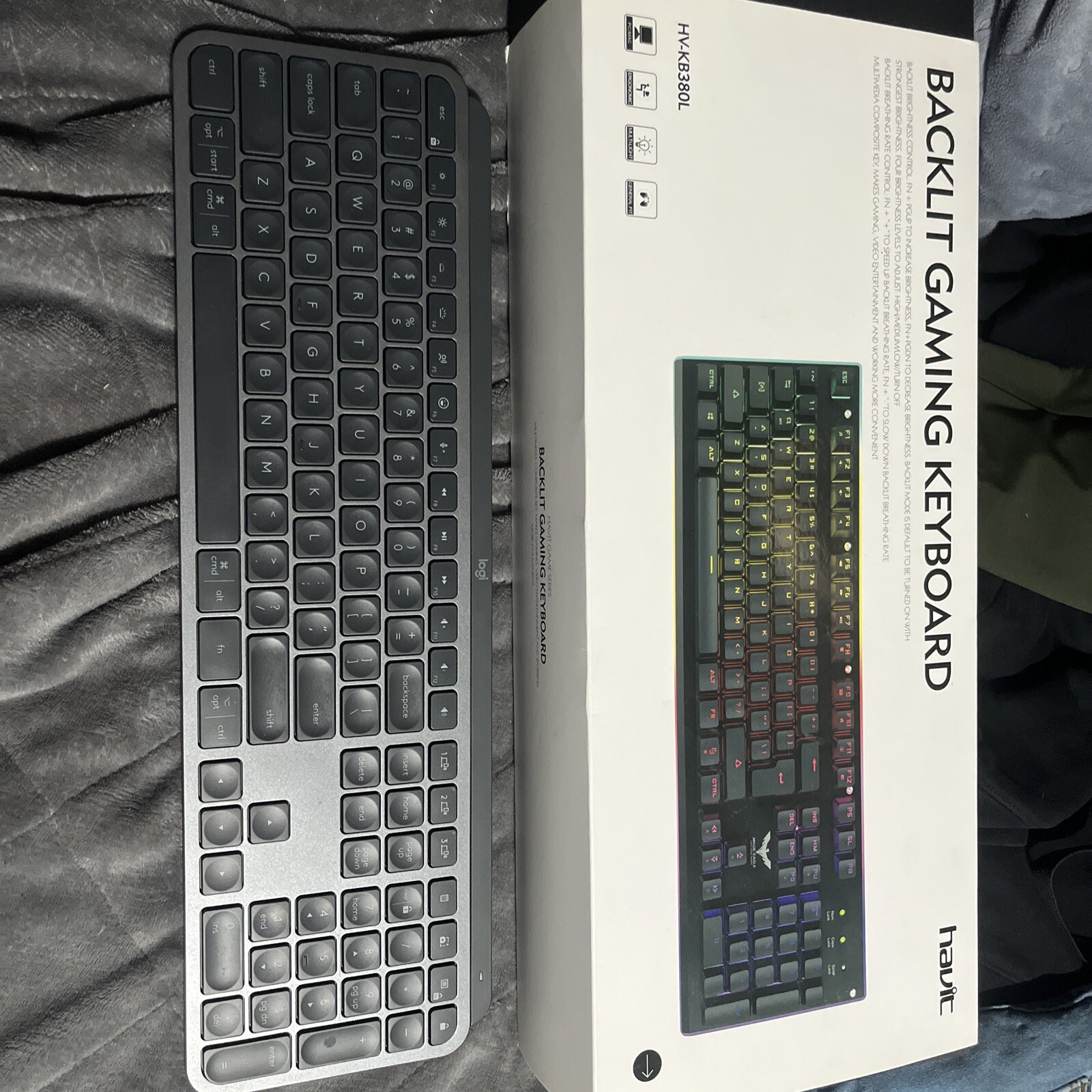 Logitech MX Keys Advanced Wireless Illuminated Keyboard for Mac Backlit LED Keys