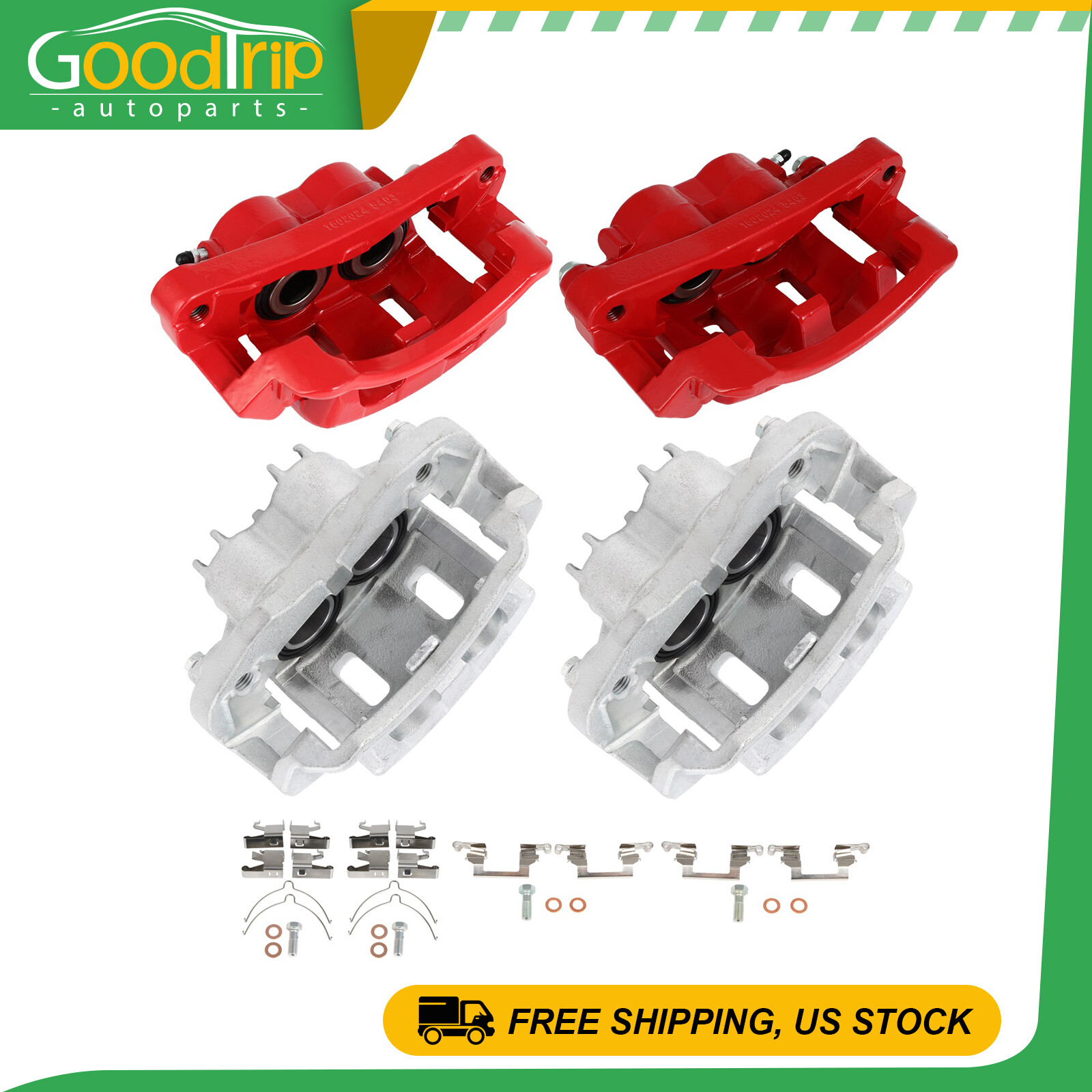 Fits 00-05 Ford Excursion 99-04 Ford F-250 Super Duty Brake Calipers Front Rear