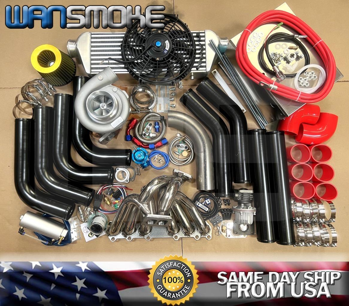 Red T76 Turbocharger T4 Turbo Kit 3