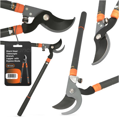 Teleskop-Gartenschere Standard 40 mm Edelstahl Bypass Klinge Ergonomischer 