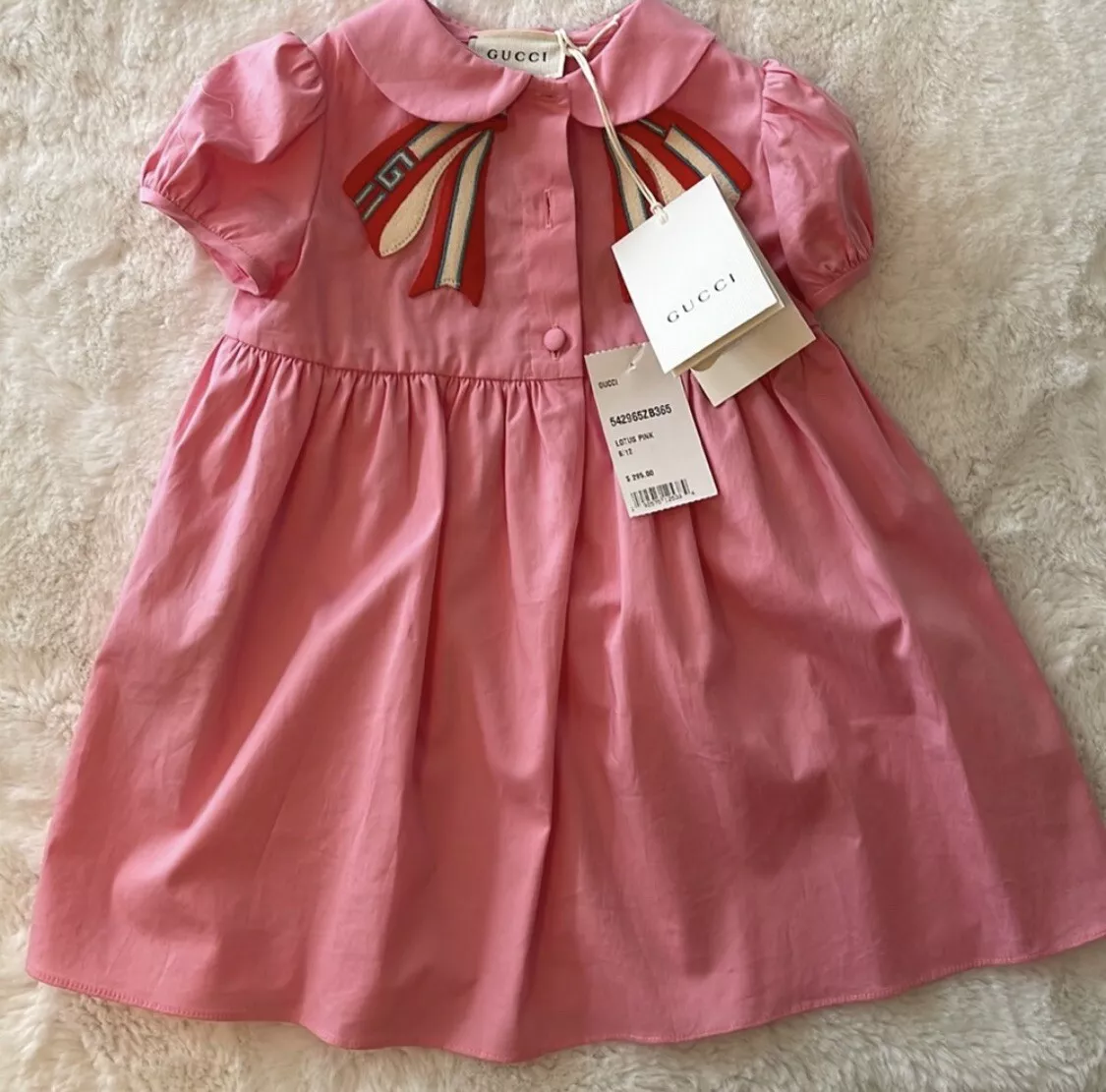 Shop GUCCI Baby Girl Dresses & Rompers (723072XDCAG9207) by