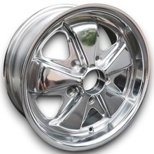5 Spoke Style Rims Deep Six Polished For Porsche 944 81-86 6x15 ET 36