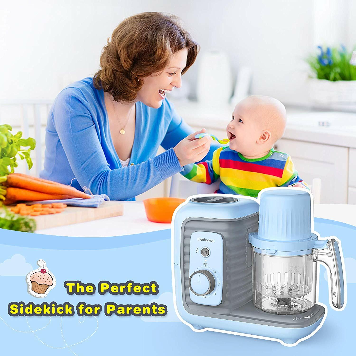 Baby Food Maker, 8 in 1 Elechomes Baby Food Processor Blender for