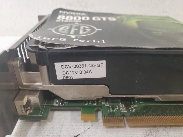 NVIDIA GeForce 8800 GTS 600-10393-0000-102 E 512MB Dual DVI Graphics Card - Image 2 of 4