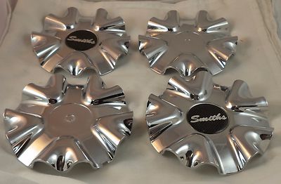 Smiths Wheels Chrome Custom Wheel Center Cap Caps Set 4 (1) NO EMBLEMS!