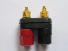15 pcs Dual Insulated Binding Post Banana Jack 41x34mm Gold Plated New