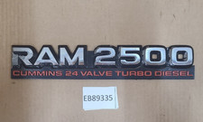 Oem 1998-2002 Dodge Ram 2500 Cummins 24 Valve Turbo Diesel Emblem Badge Front